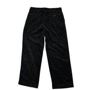 Vintage GAP Black Wide Wale Corduroy Pants 36x30 Flat Front Cotton Preppy NWOT